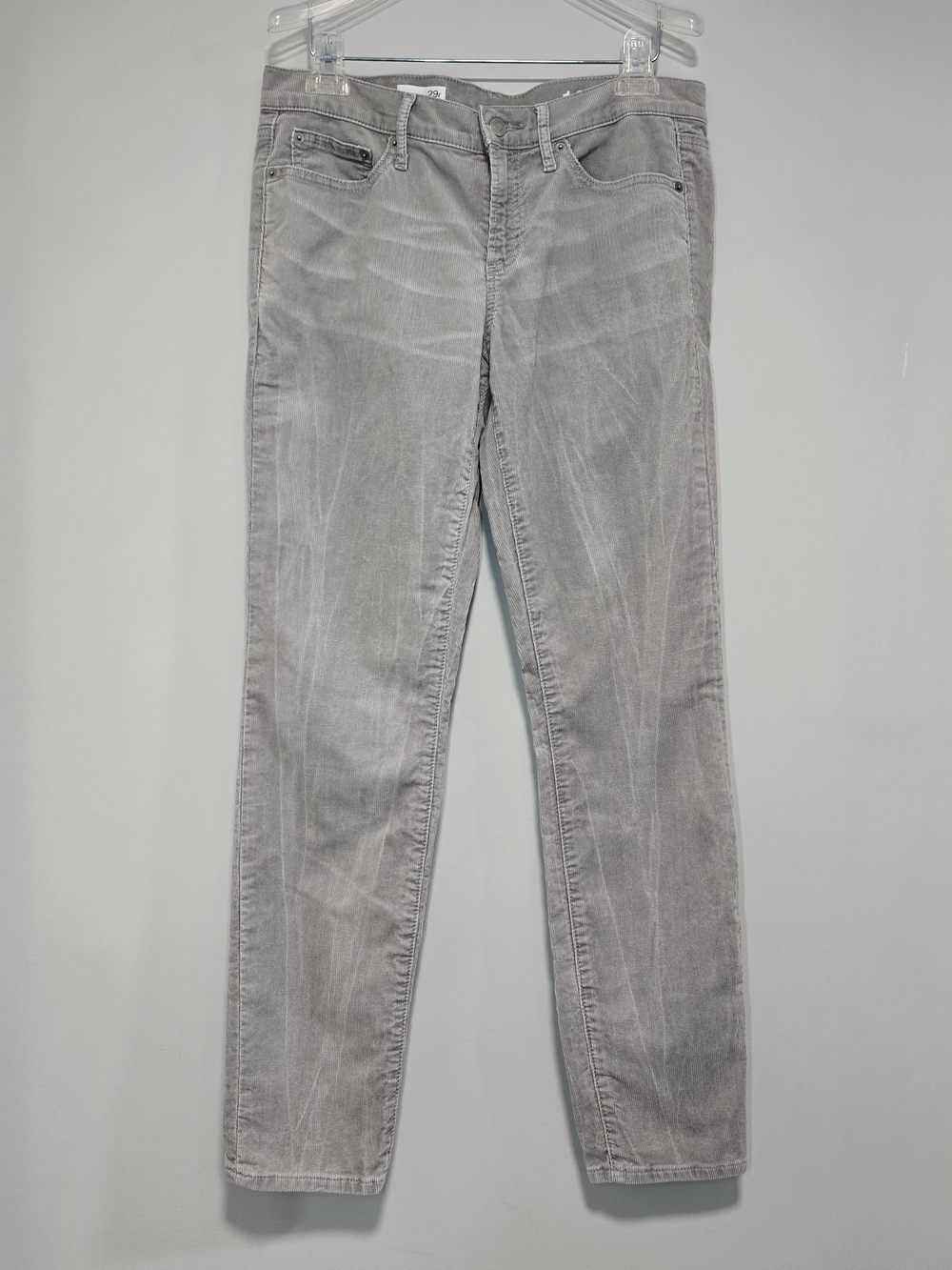 GAP Light Gray Skinny Corduroy Pants 29r